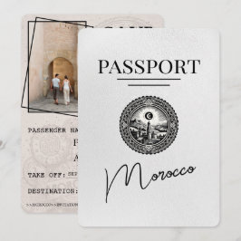 Weißer Marokko-Pass Save the Date