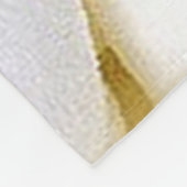 Weißer Marshmallows Fleece Blanken (Ecke)