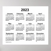 Weißer Mauerkalender 2023 von Janz Poster (Vorne)
