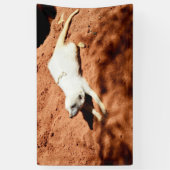Weißer Meerkat-Schnitt, Wall-Banner Banner (Vertikal)