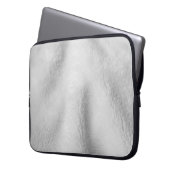 Weißer Mehlschlauch Laptopschutzhülle (Vorderseite Links)