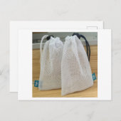 Weißer Mesh Beutel FruchtMesh Beutel Logo Print Me Postkarte (Vorne/Hinten)