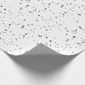 Weißer Minimalistischer Schneeflocken Weihnachtsfe Geschenkpapier (Ecke)