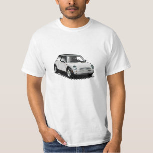 Weißer moderner Miniauto-T - Shirt