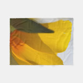 Weißer Mohn Fleecedecke (Vorderseite (Horizontal))