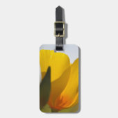 Weißer Mohn Gepäckanhänger (Vorderseite vertikal)