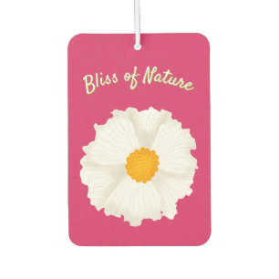 Weißer Mohnblumen-Luftverbesserer Autolufterfrischer