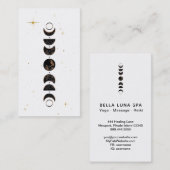 *~* Weißer Mondkosmischer Mondphasen Universum Sch Visitenkarte (Vorne/Hinten)