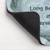 Weißer Moos auf Driftwood/Blue tint Mousepad (Ecke)