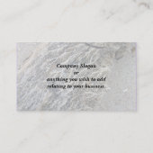 Weißer Moos aus Treibholz Visitenkarte (Rückseite)