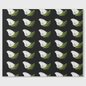 Weißer Morpho-Schmetterling Geschenkpapier (Flach)