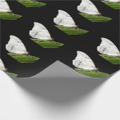 Weißer Morpho-Schmetterling Geschenkpapier (Ecke)