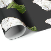 Weißer Morpho-Schmetterling Geschenkpapier (Rolleneckpunkt)