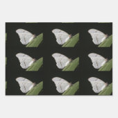 Weißer Morpho-Schmetterling Geschenkpapier Set (Vorderseite 3)