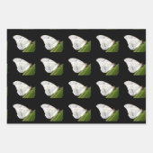Weißer Morpho-Schmetterling Geschenkpapier Set (Vorderseite)