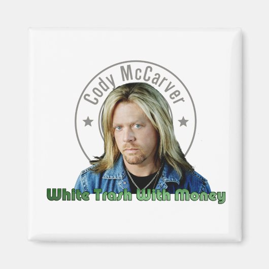 Weißer Müll mit Money Magent Magnet (Vorne)