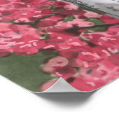 Weißer Nackt und rosa Blume Poster (Ecke)