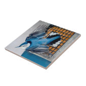 Weißer Nacktfisch im Schnee - Original Foto Fliese (Seite)