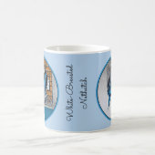 Weißer Nacktfisch im Schnee - Original Foto Kaffeetasse (Mittel)