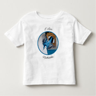 Weißer Nacktfisch im Schnee - Original Foto Kleinkind T-shirt