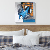 Weißer Nacktfisch im Schnee - Original Foto Leinwanddruck (Insitu (Schlafzimmer))