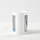 Weißer Nacktfisch im Schnee - Original Foto Porzellantasse (Vorderseite)