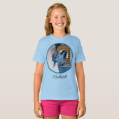 Weißer Nacktfisch im Schnee - Original Foto T-Shirt (Vorne ganz)