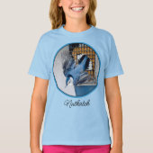 Weißer Nacktfisch im Schnee - Original Foto T-Shirt (Vorderseite)