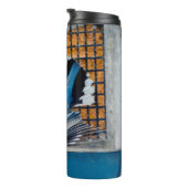 Weißer Nacktfisch im Schnee - Original Foto Thermosbecher (Nach rechts gedreht)