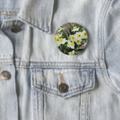 Weißer Narzissen-Blumen-Knopf Button (Beispiel)