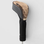 Weißer Nashorn Golf Headcover (angewinkelt)