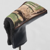 Weißer Nashorn Golf Headcover (3/4 Vorderseite)