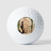 Weißer Nashorn Golfball (Vorderseite)