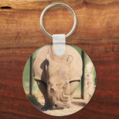 Weißer Nashorn Schlüsselanhänger (Vorderseite)