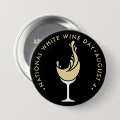 Weißer Nationalfeiertag Button (Vorne & Hinten)