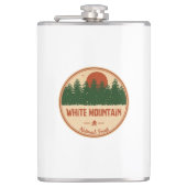 Weißer Nationalwald Flachmann (Vorderseite)