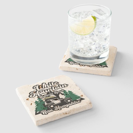 Weißer Nationalwald Steinuntersetzer (Seitenansicht)