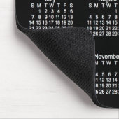 Weißer Neonkalender des Großdruck-2019 durch Janz Mousepad (Ecke)