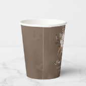 Weißer, neutraler Fall des Blutes 100. Geburtstag Pappbecher (Rechts)