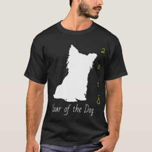 Weißer Niedlicher Hund Chinesisches Neujahrsfest 2 T-Shirt