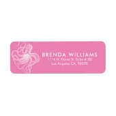 Weißer Niedlicher Oktopus Rosa Hintergrund (Vorne)