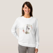 Weißer Noble Einhorn T - Shirt (Vorne ganz)