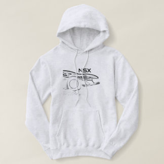 Weißer NSX-Wagen Hoodie