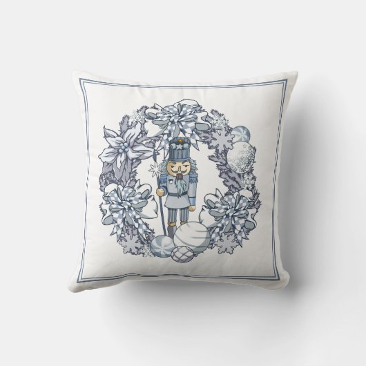 Weißer Nussknacker Kissen (Rückseite)