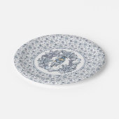 Weißer Nussknacker Pappteller (Schrägansicht)