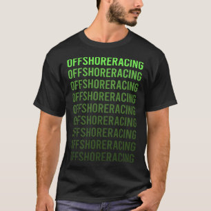 Weißer Offshore-Racing T-Shirt