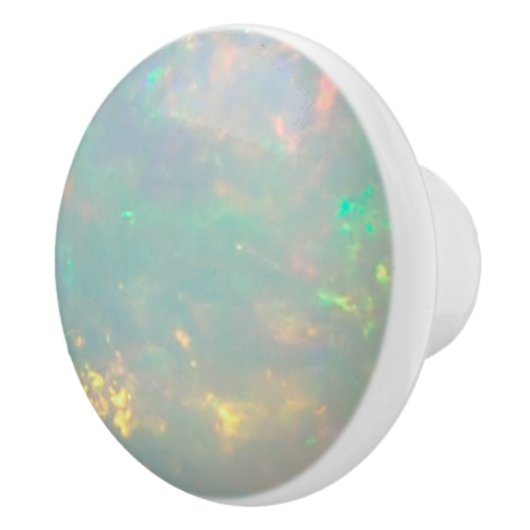 Weißer Opal Keramikknauf (Rechts)