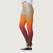 Weißer Orange Roter rustikaler Ober Leggings (Links)