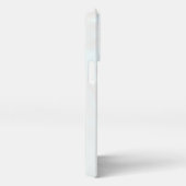 Weißer orangefarbener Marmor iPhone Hülle (Rechte Seite)