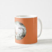 Weißer Oranger Koi-Fisch Kaffeetasse (VorderseiteRechts)